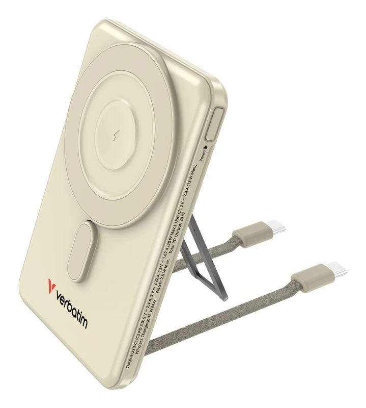 Image of Verbatim Charge'n'G0 2C power Bank 5000 rnAh Gold