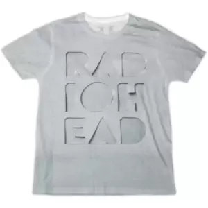 Image of Radiohead - Note Pad Unisex XX-Large T-Shirt - Grey