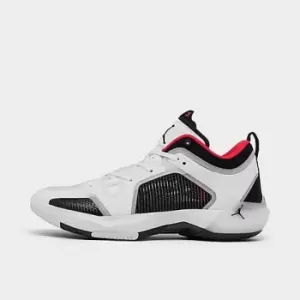 Image of Jordan Air Jordan 37 Low, White/Black-Siren Red, size: 12, Male, Basketball Performance, DQ4122-100