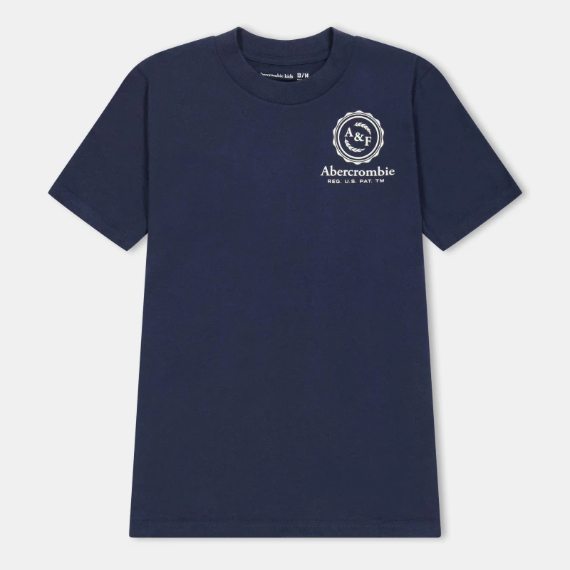 Image of Abercrombie and Fitch Kids T-Shirt Navy Blazer U3K male 15-16Y