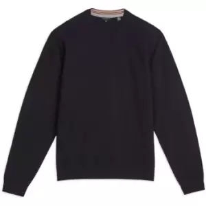 Image of Ted Baker Staylay Textured Crew Jumper - Blue