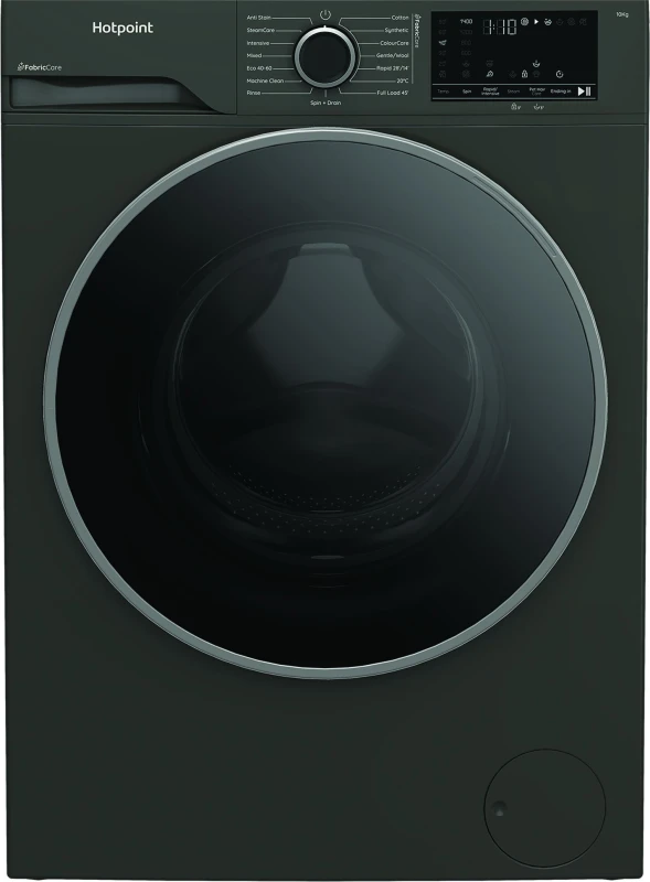 Image of Hotpoint Fabric Care HBCA 103G CARE UK 10KG Washing Machine with 1400 rpm - Dark Grey - A Rated