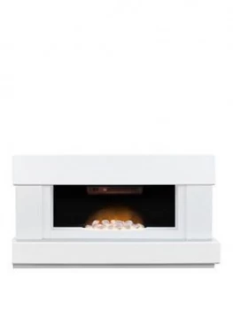 Image of Adam Fires & Fireplaces Adam Verona Electric Fireplace Suite - White