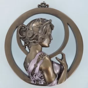 Image of Art Nouveau Lady Mirror