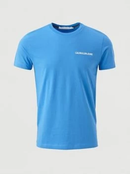 Image of Calvin Klein Jeans Institutional Chest Logo T-Shirt - Blue