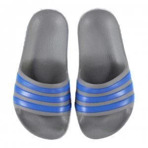 Image of adidas Duramo Slide Pool Shoes Boys - Grey/Blue