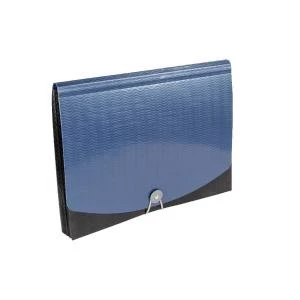 Image of Q-Connect 13 Part Expanding File A4 Black Fastens with an elasticated