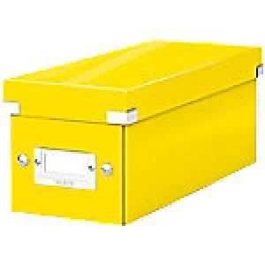 Image of Leitz Click and Store Yes Storage Box Yellow 14.3 x 35.2 x 13.6cm 14.3 x 35.2 x 13.6 cm