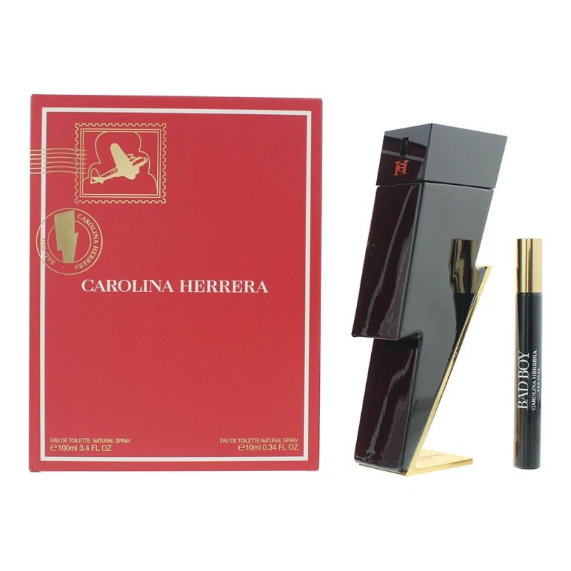 Image of Carolina Herrera Bad Boy 2 Piece Gift Set: Eau de Toilette 100ml - Eau De Toilet