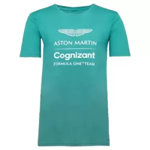 Image of 2022 Aston Martin Lifestyle Logo T-Shirt (Green)