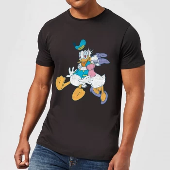 Image of Disney Donald Daisy Kiss T-Shirt - Black - 5XL