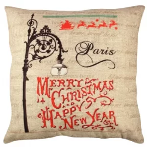 Image of A11902 Multicolor Cushion Christmas Paris