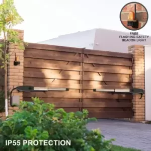 Image of Electric Swing Gate Opener Set - Silver