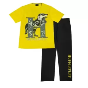 Image of Harry Potter Boys Hufflepuff Pyjama Set (5-6 Years) (Black/Yellow)