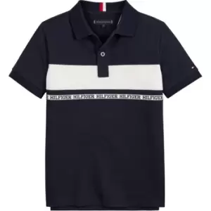 Image of Tommy Hilfiger TAPE POLO S/S - Blue