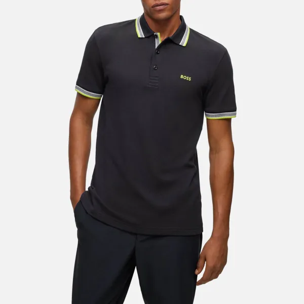 Image of BOSS Green Paddy Cotton-Pique Polo Shirt - S