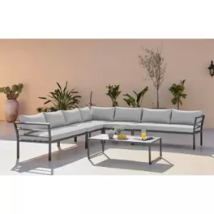 Image of Furniture Box FurnitureBox Montenegro Outdoor Sofa Set 6-8 Seat Grey