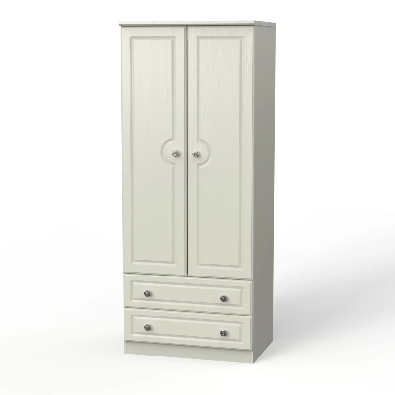 Image of Kendal 2 Door 2 Drawer Wardrobe In Kashmir Ash (Ready Assembled)
