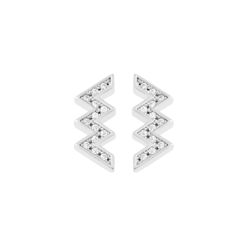 Image of All We Are Stud Earrings - Silver Silver One Size