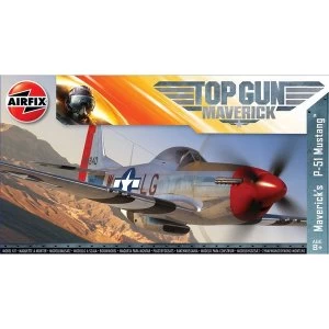 Image of Airfix Top Gun Maverick's P-51D Mustang Model Kit