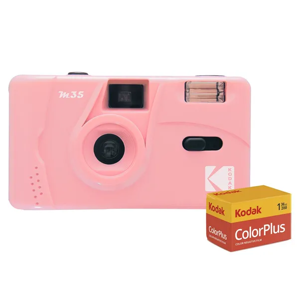 Image of Kodak Kodak M35 Film Camera - Candy Pink (Camera + Film) M35CANDYPink+FILM