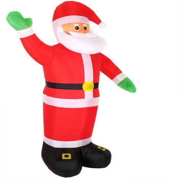 Image of Inflatable Santa Claus XXL 250cm LED Illuminated incl. Mounting Material Christmas Decoration - Monzana
