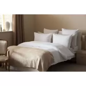 Image of Belledorm Waffle Weave Cotton Cover Set (Single) (White)