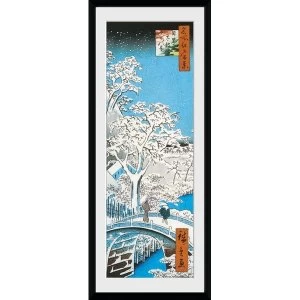 Image of Hiroshige The Drum Bridge 30 x 75cm Collector Print