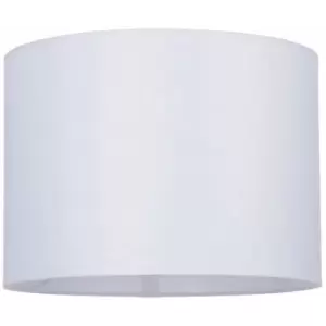 Image of Straight Sided Cylinder Lamp Shade Vintage White Fabric 60W E27 or B22 GLS