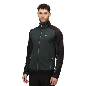 Image of Regatta Highton Full Zip Fleece II - PacifcGr/Blk