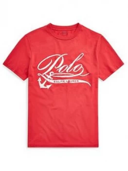 Image of Ralph Lauren Boys Short Sleeve Polo Graphic T-Shirt