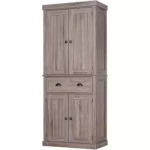 Image of HOMCOM Freestanding Pantry Cupboard Storage Cabinet Home Organizer Furniture