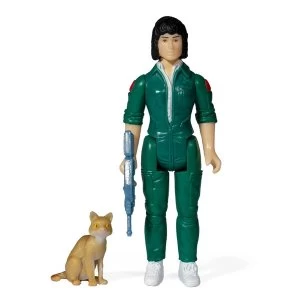 Image of Aliens ReAction Action Figure Wave 3 Ripley with Jonesy (Blue Card) 10 cm