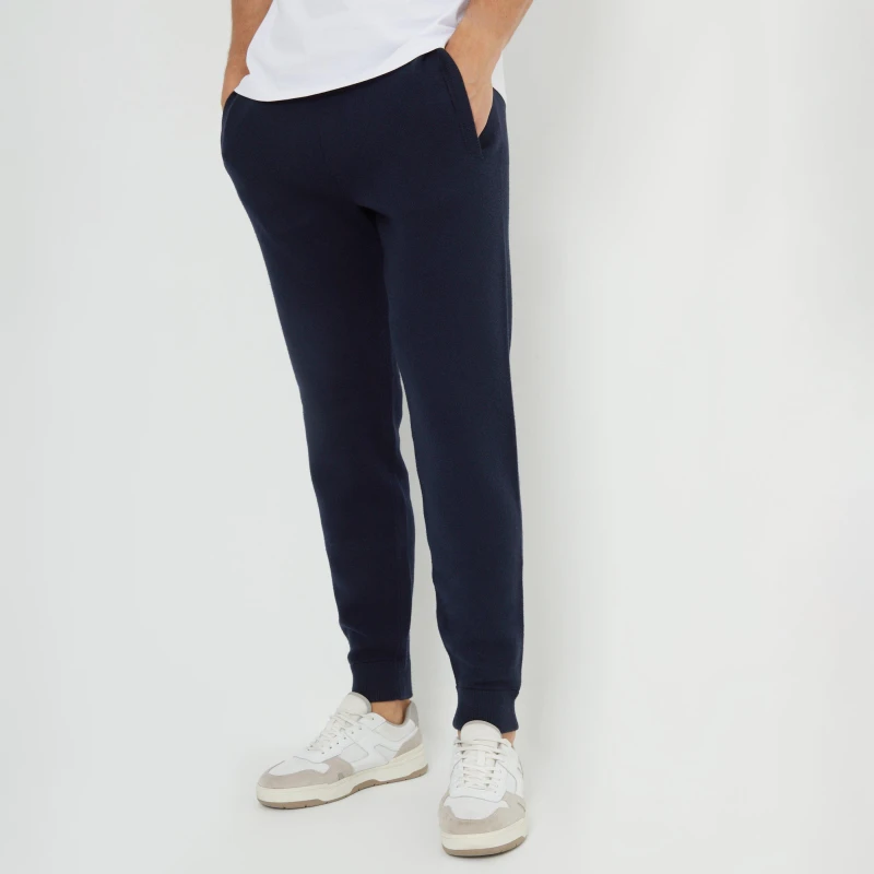 Image of Threadbare Luxe Knitted Joggers - Blue Blue 2XL
