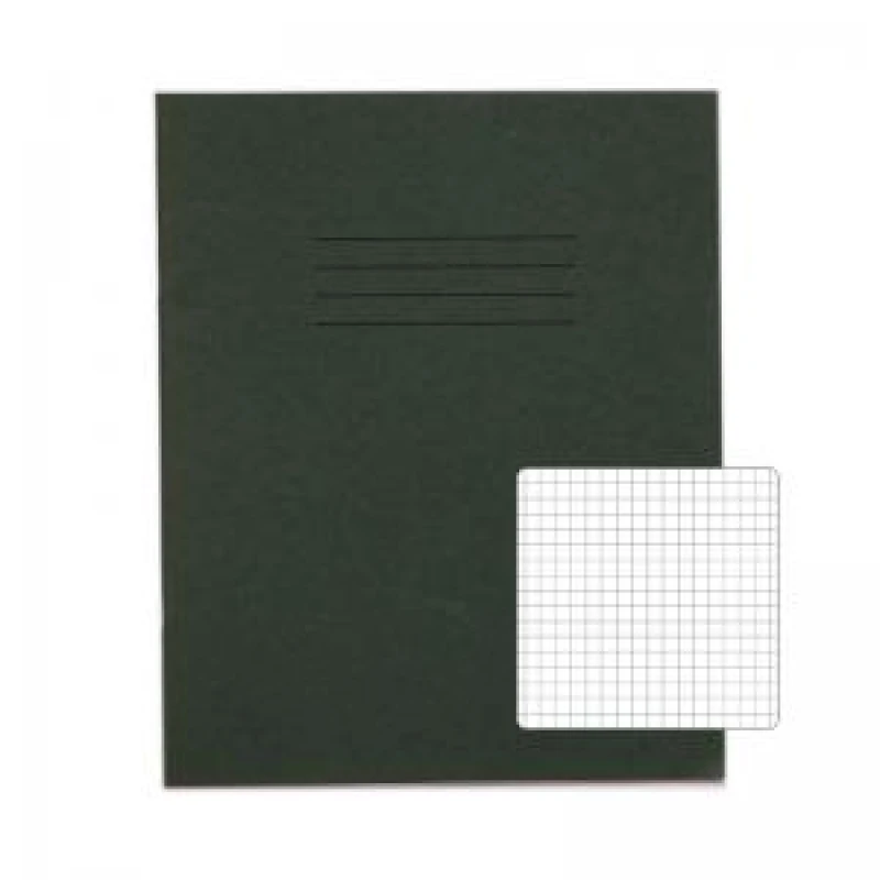 Image of RHINO 8 x 6.5 Exercise Book 48 Page, Dark Green, S5 (Pack of 100)