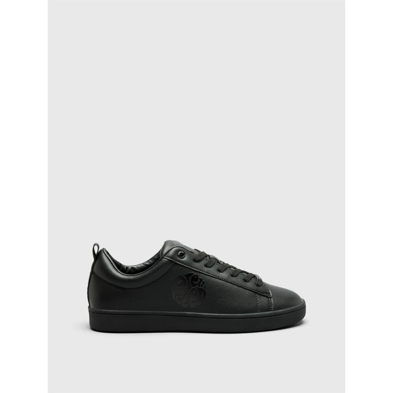 Image of Pretty Green Mens Blanco Low-Top Trainers Black male 7 (41)