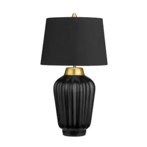 Image of Bexley 1 Light Table Lamp Black, Brushed Brass