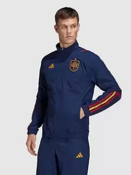 Image of adidas Spain 22/23 On Pitch Training Jacket, Navy, Size XL, Men