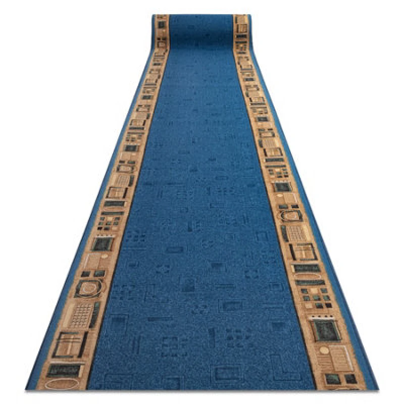 Image of RugsX Runner Anti Slip Jena Blue 67Cm 67X190 Cm