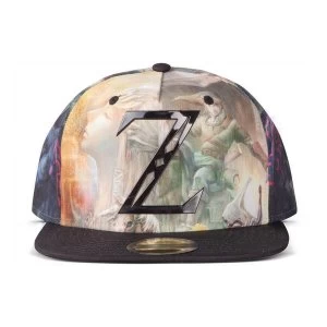 Image of NINTENDO The Legend of Zelda Mystical All-over Print Snapback Baseball Cap