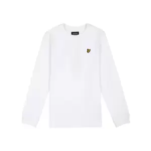 Image of Kids Classic Long Sleeve T-Shirt - Bright White - 9-10 Yrs