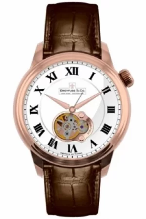 Image of Mens Dreyfuss Co 1925 Open Heart Automatic Watch DGS00093/01