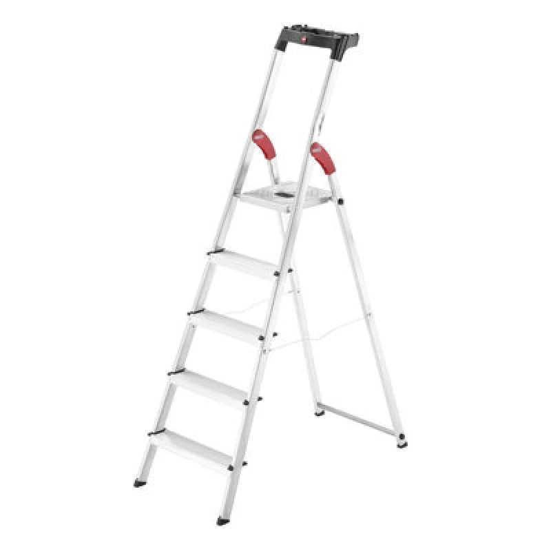 Image of Hailo L60 Aluminium Step Ladders - 5 Treads