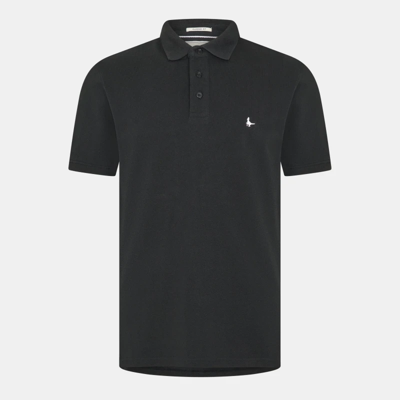 Image of Jack Wills Aldgrove Classic Polo Black male 2XS