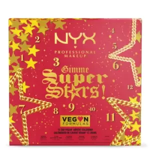 Image of NYX Professional Makeup Gimme Super Stars! 12 Day Vegan Iconic Advent Countdown Calendar