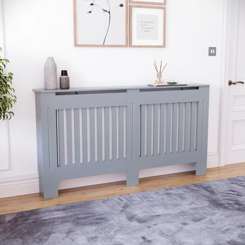 Image of Lassic Vida Designs Chelsea Radiator Cover, Large Dark Grey unisex Large