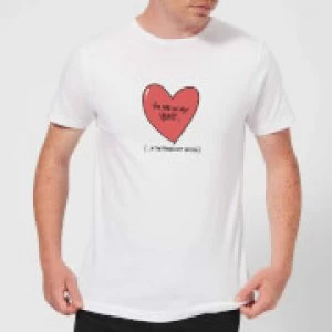 Image of You Are In My Heart...In The Friendzone T-Shirt - White - 4XL