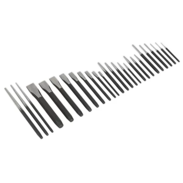 Image of Genuine SEALEY AK9298 Punch & Chisel Set 26pc