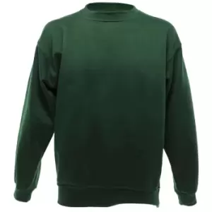 Image of UCC 50/50 Mens Heavyweight Plain Set-In Sweatshirt Top (M) (Bottle Green)
