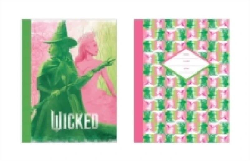 Image of Wicked Pink & Green Composition Notebook Set (Set of 2) Paperback / softback